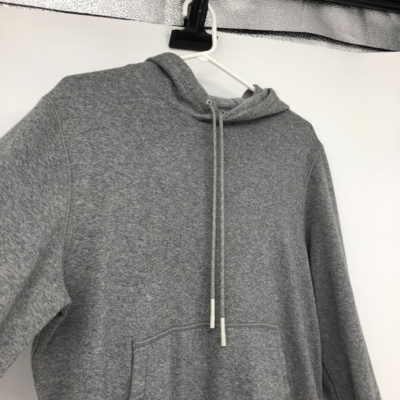 Kit and Ace men’s  pullover grey drawstring fleece hoodie with side zipper M/L - Picture 5 of 16